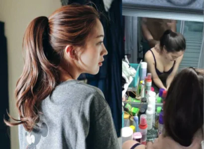 Con bé chổng đít ra nhét vào ngay